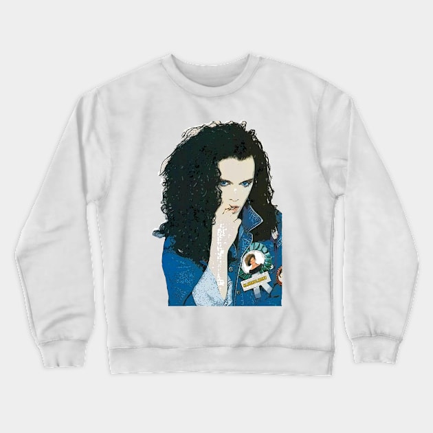 Pete Burns Lucky, Shiny Star Crewneck Sweatshirt by FashionGoesPop